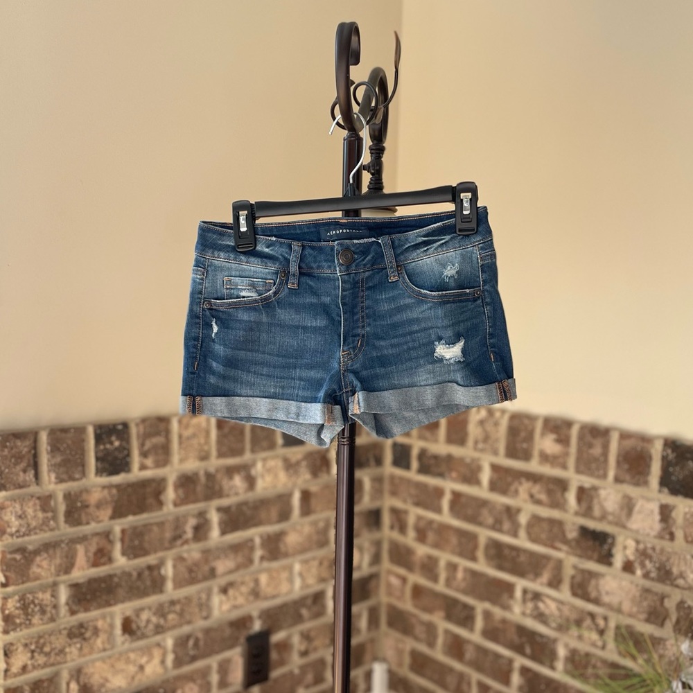 aeropostale jean short shorts